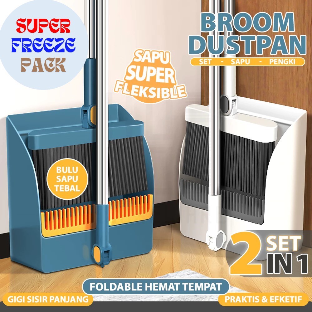 Jual Set Sapu Pengki Alat Pembersih Lantai Broom Set Sapu Lipat Praktis ...