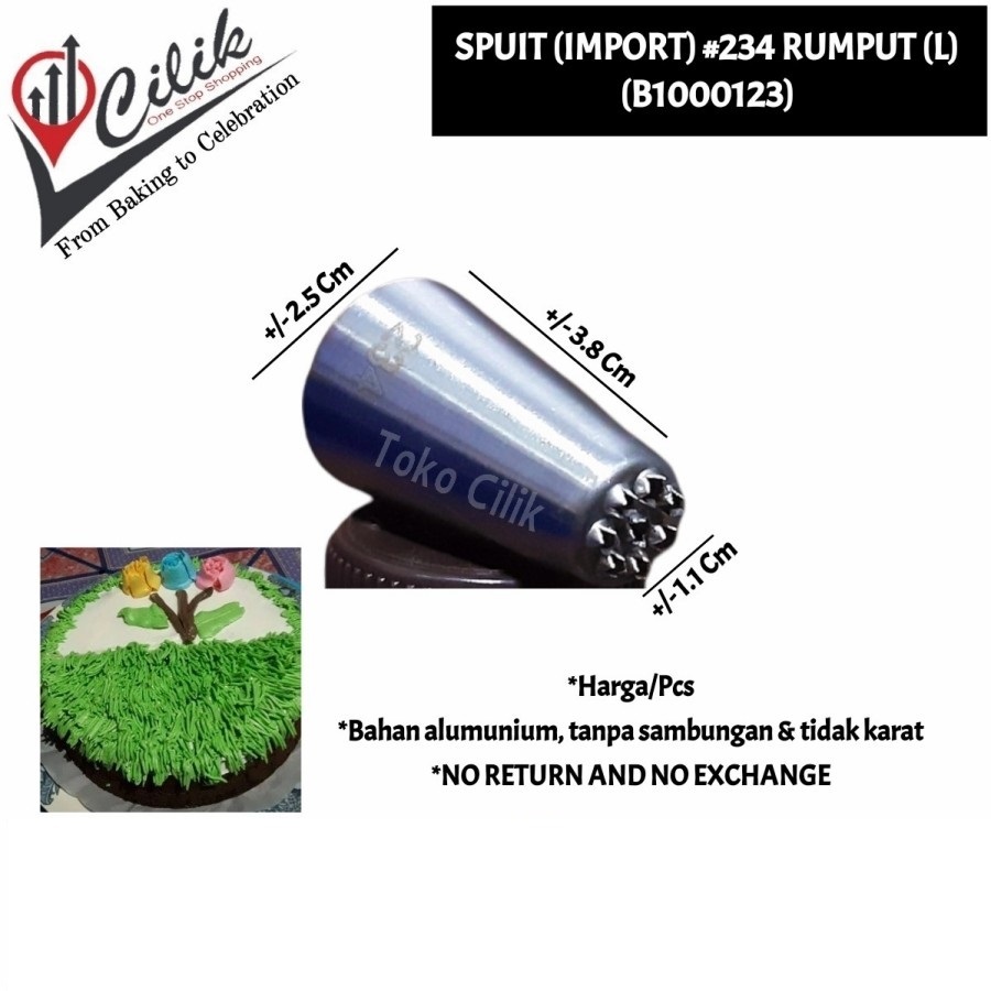 Jual import+233+rumput+kecil+cetakan+dekor+krim+semprit+kue+cake ...