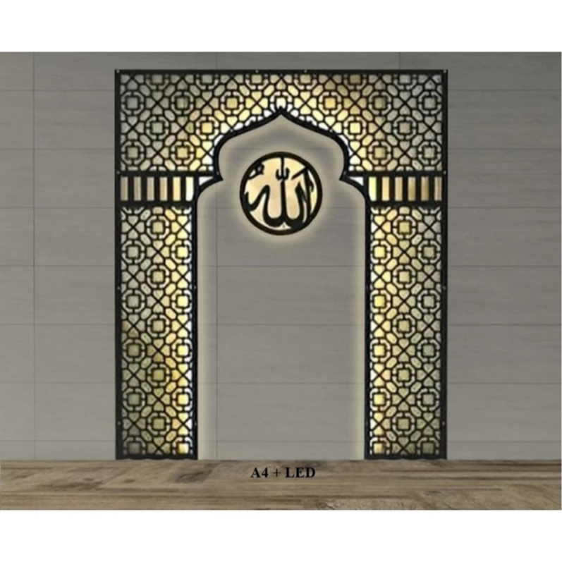 Jual Mihrab Mushola Rumah Laser Cut ISLAMIC FREE LED | ORIENTAL ...