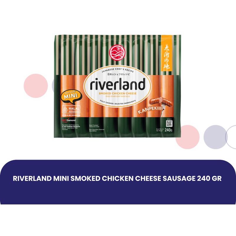 Jual Riverland sosis mini smoked chicken cheese sausage 240gr | Shopee ...