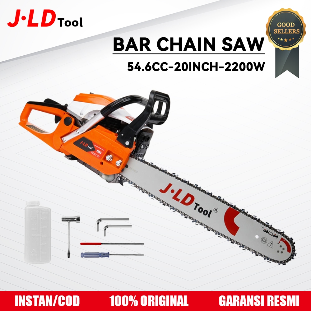 Jual JLD Mesin Potong Kayu 54.6CC Mesin Chainsaw 20inch Gergaji Potong ...