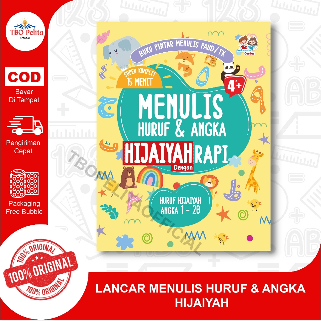 Jual Super Komplit 15 Menit Menulis Huruf dan Angka hijaiyah Dengan ...