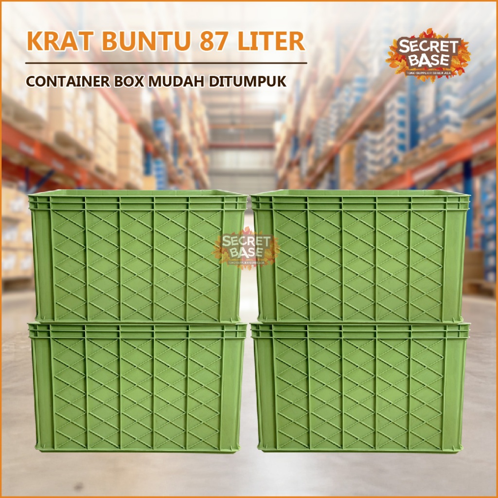 Jual KRAT BUNTU 87 LITER - Bak Ikan Plastik / Container Box Plastik ...