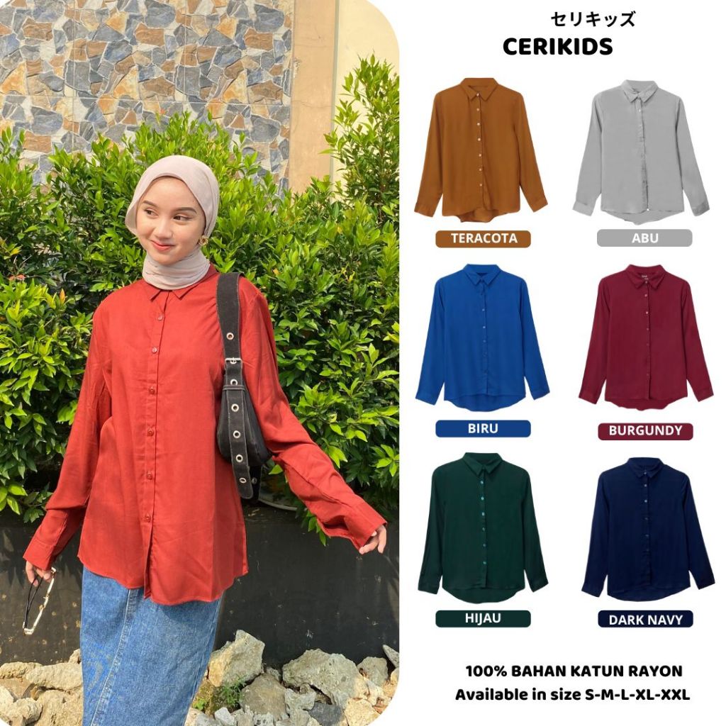 Eprise Basic Agatha Kaos Lengan Panjang Wanita