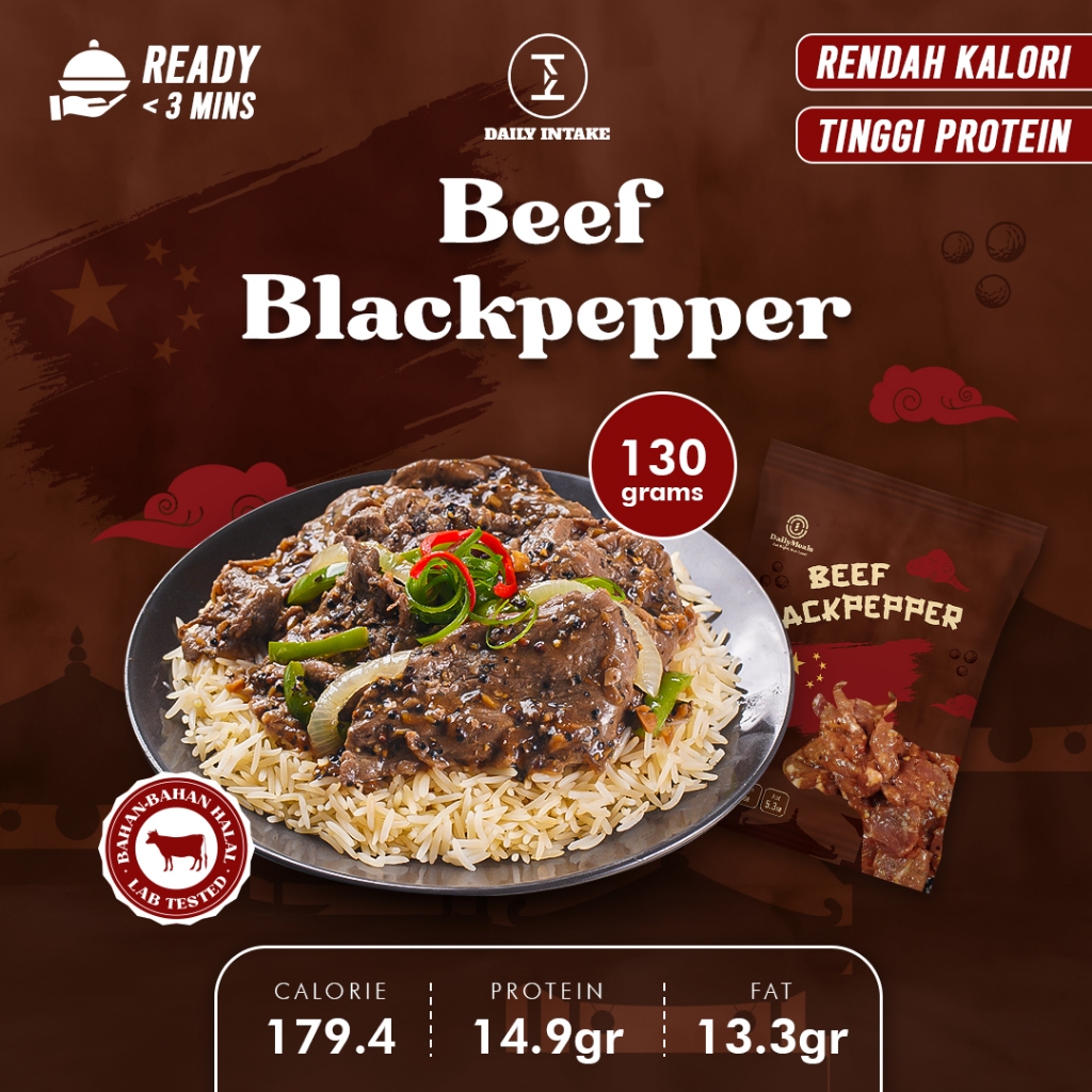 Jual Daily Intake Meal Prep Beef Black Pepper / Sapi Lada Hitam ...