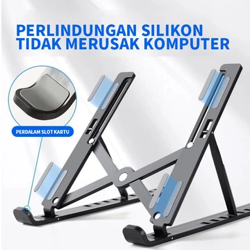 Dudukan Laptop Foldable Laptop Stand Tablet Stand Holder Lipat Notebook Stand Portable