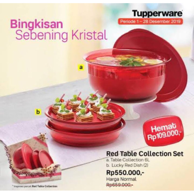 Jual TABLE COLLECTION SERVING TUPPERWARE | Shopee Indonesia