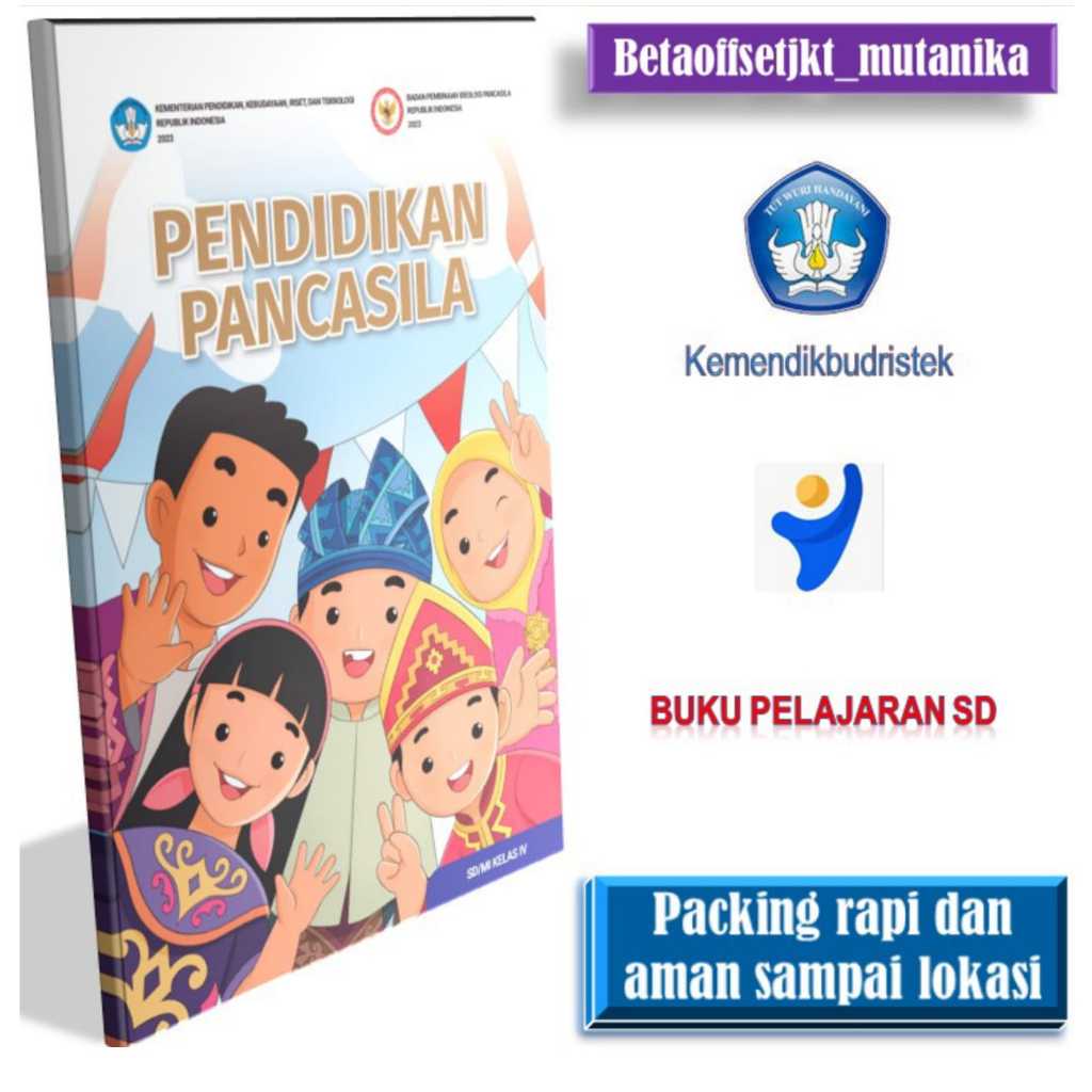 Jual Buku Paket Pelajaran SD Kelas 4 Pendidikan Pancasila Kertas Hvs ...