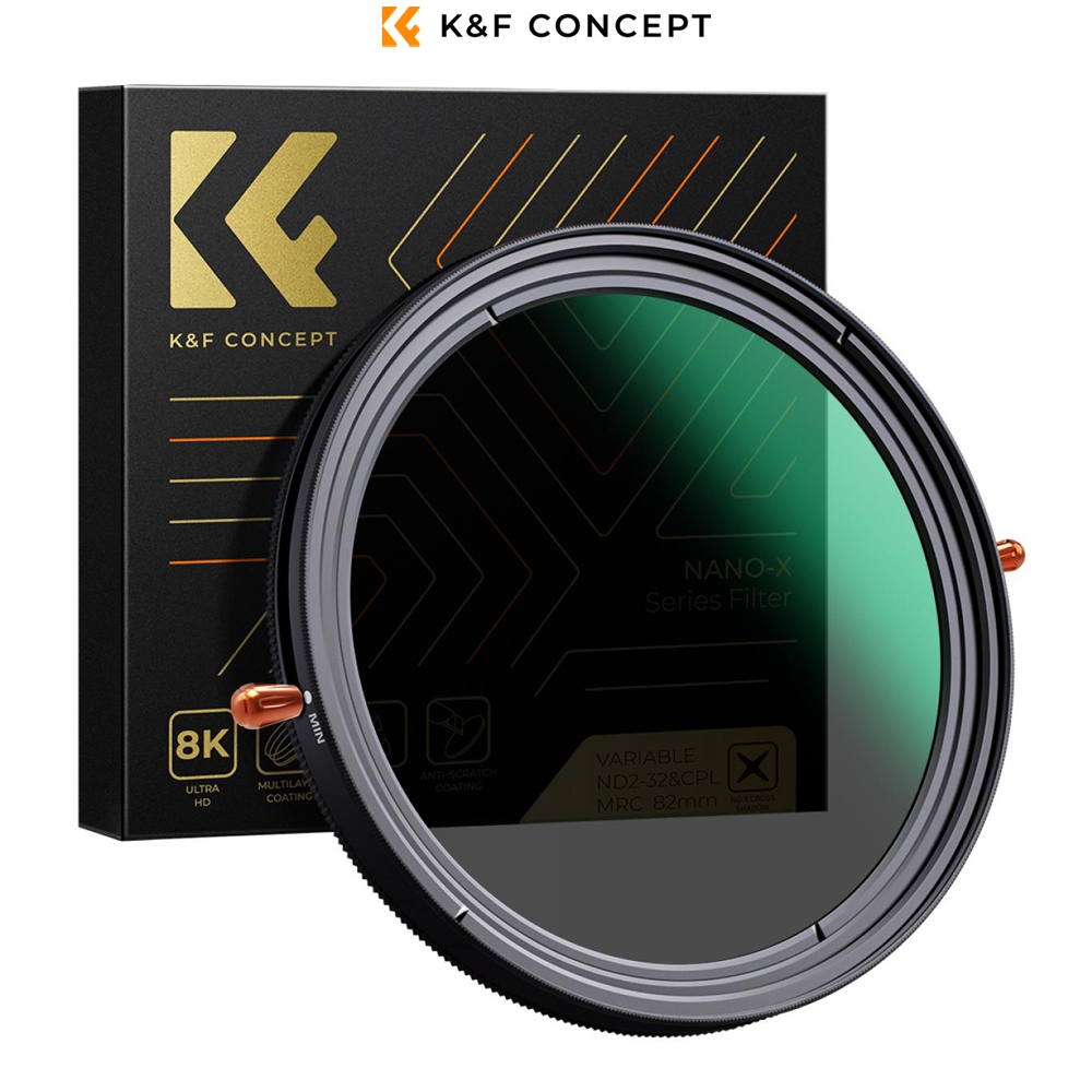 Jual K&F Concept Filter Lensa in CPL+ND2-ND32 Nano X Series
