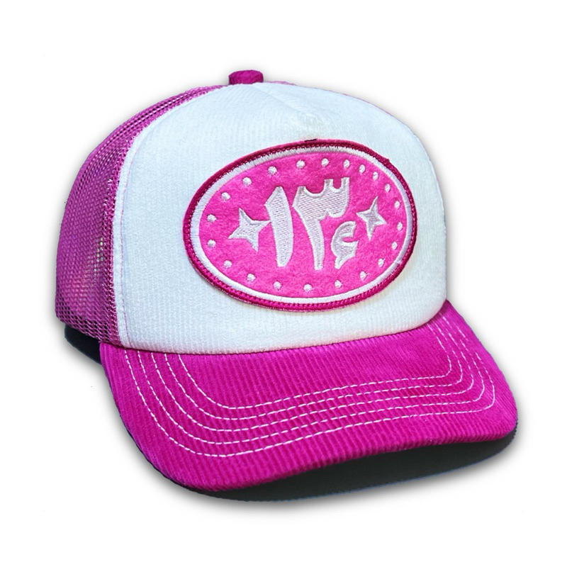 Jual Topi Jaring Corduroy Trucker Hat Pink Saka Thisplan | Shopee Indonesia