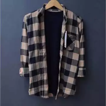 Kemeja Pria Flanel Motif Kotak Lengan Panjang