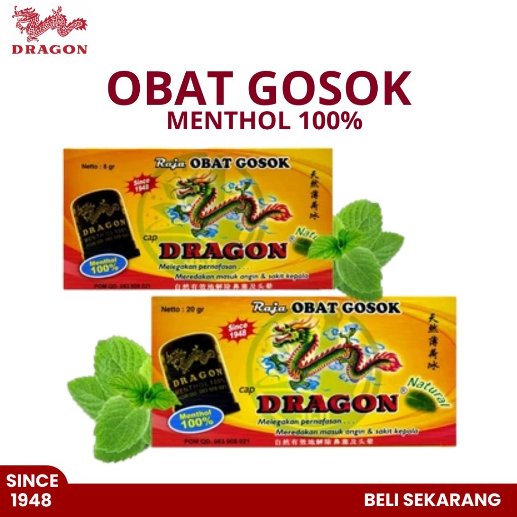 Jual WAWA - Dragon Menthol Raja Obat Gosok | Netto 8 gr & 20 gr | Obat ...