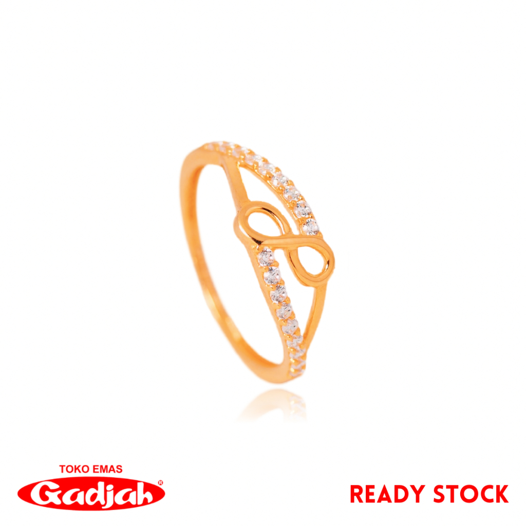 Jual Cincin Emas Infinity Tengah List Mata Tabur - Toko Emas Gadjah ...