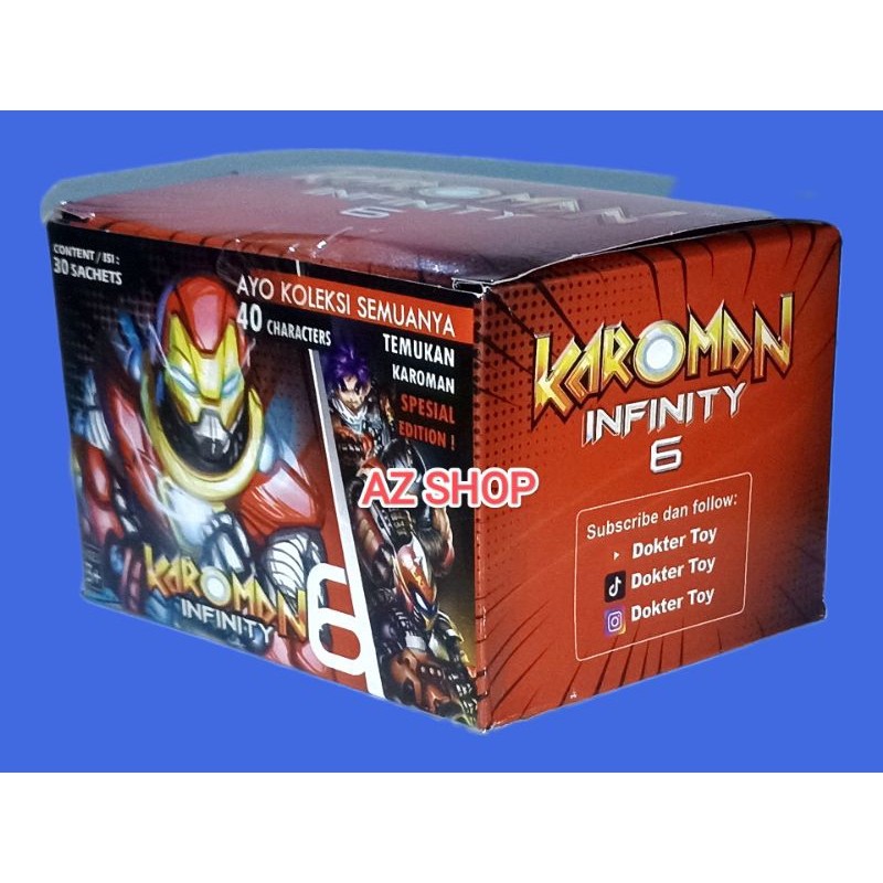 Jual KAROMAN INFINITY 6 ( 1 BOX ISI 30 PCS ) | Shopee Indonesia
