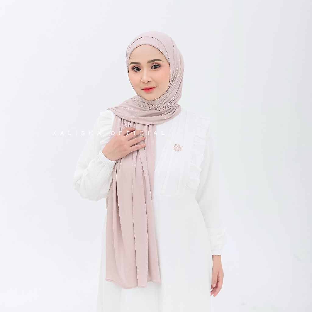 Kalisha X Mima Tarra Pashmina Inner Oval Bahan Viscose Rayon