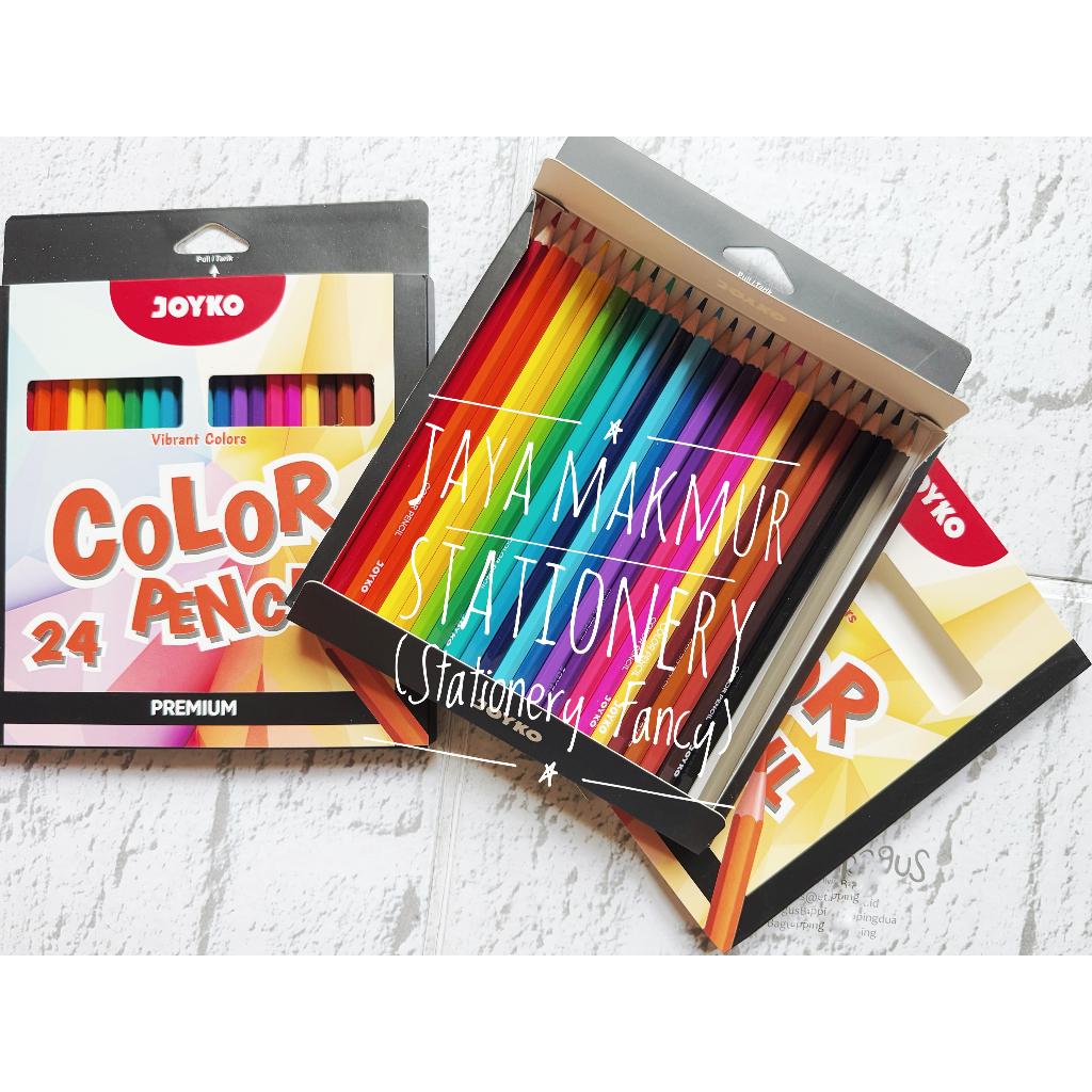 Jual Pensil Warna Joyko 24 Warna CP-0131-24 (1 set) | Shopee Indonesia
