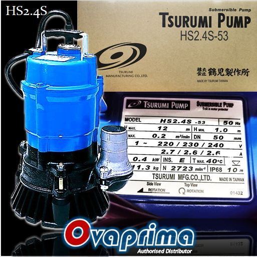 Tsurumi Pompa Celup Air Bersih/Kotor Submersible Drainage Pump