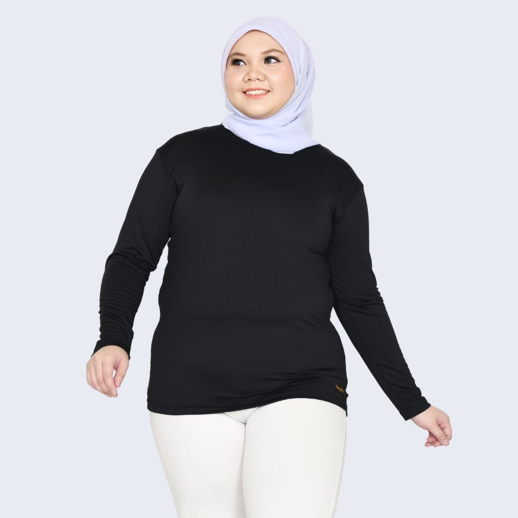 Jual MUDAH HIJAB Manset Baju Jumbo Lengan Panjang / Inner Baju Hitam ...