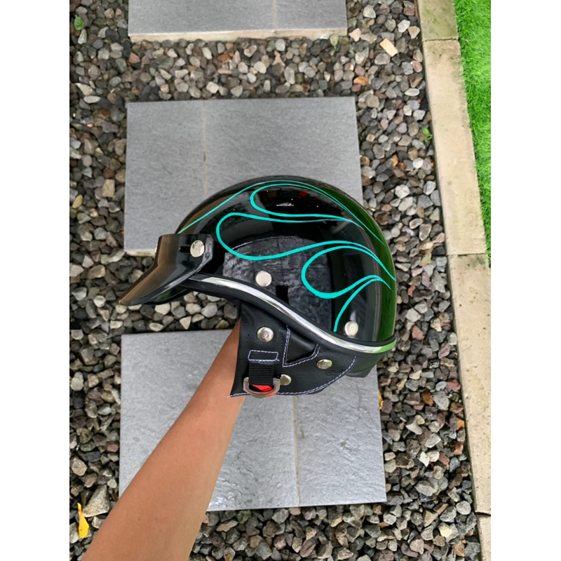 Jual helm chip choper vintage free topi | Shopee Indonesia