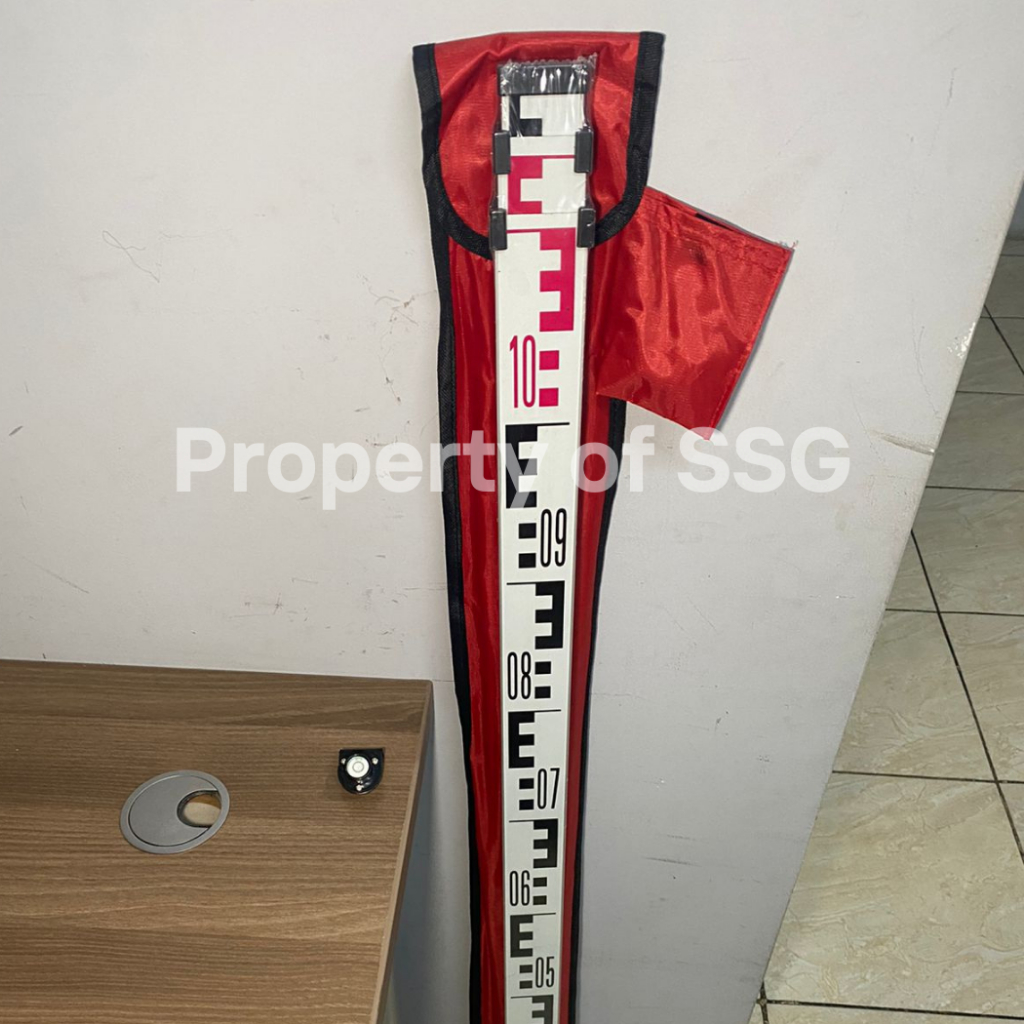 Jual Rambu Ukur 3 Meter + Nivo / Bak Ukur 3 meter / Levelling Staff ...