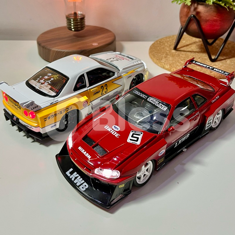 Jual Mainan Mobil JDM Nissan GTR Skyline Skala 1:24 - Skyline R34 ...