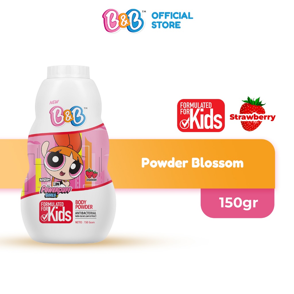 Jual B&B Powder Powerpuff Girls 150gr | Shopee Indonesia