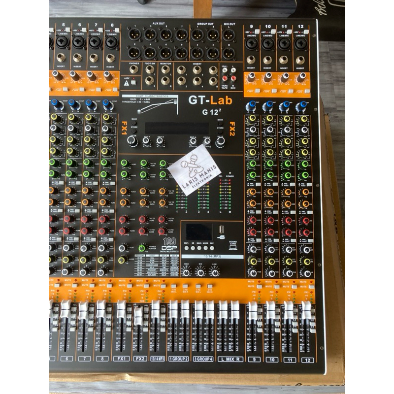 Jual Audio Mixer GT LAB 12 gen 2 dobel effect g 12 gtlab G12 2 plus ...