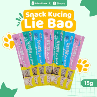 Holycatlabs Paket Hemat Isi Banyak Liebao Snack Kucing 15gr Treats Kucing Murah Enak