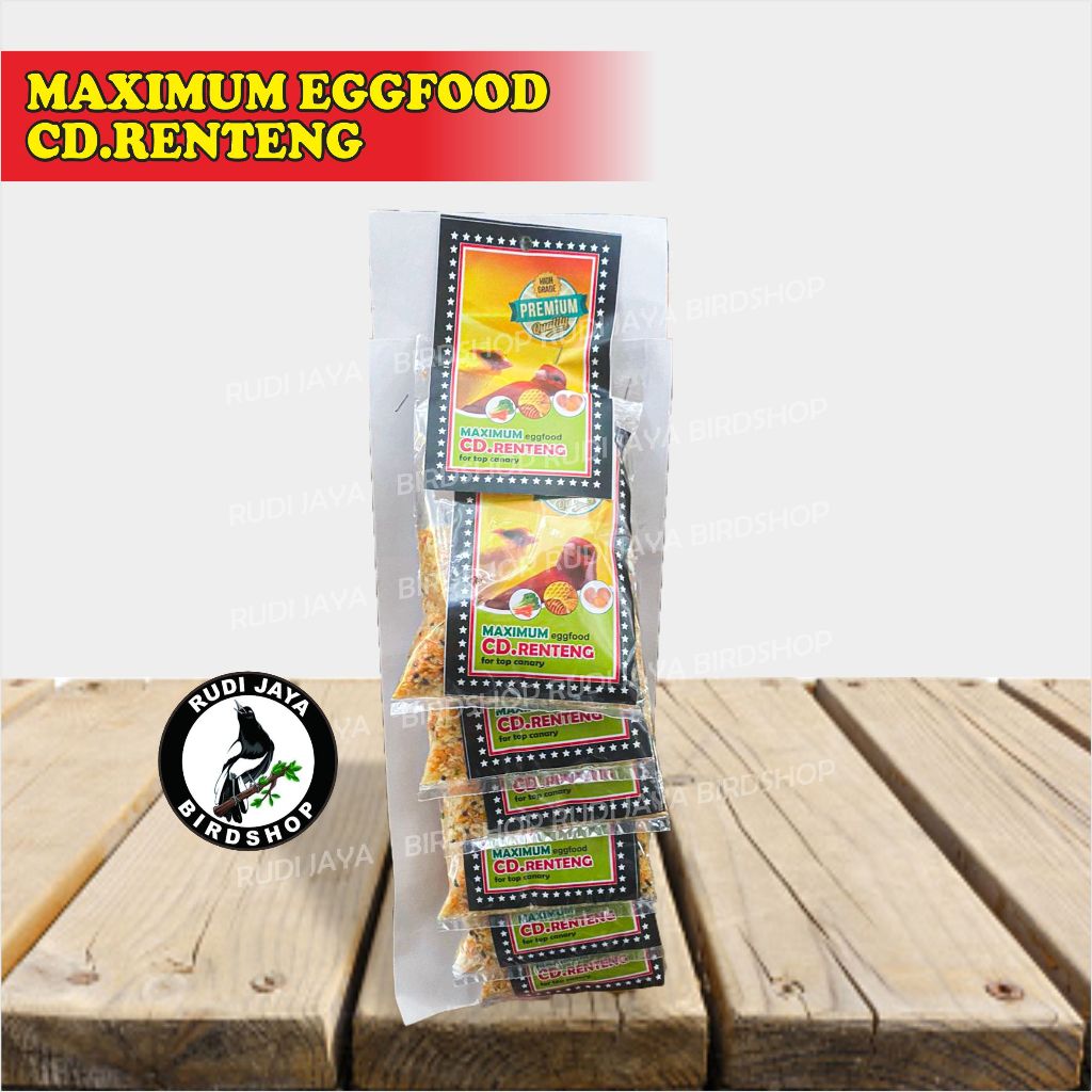 Jual CD RENTENG KENARI MAXIMUM EGG FOOD CEDE 1 RENTENG PAKAN MAKANAN ...