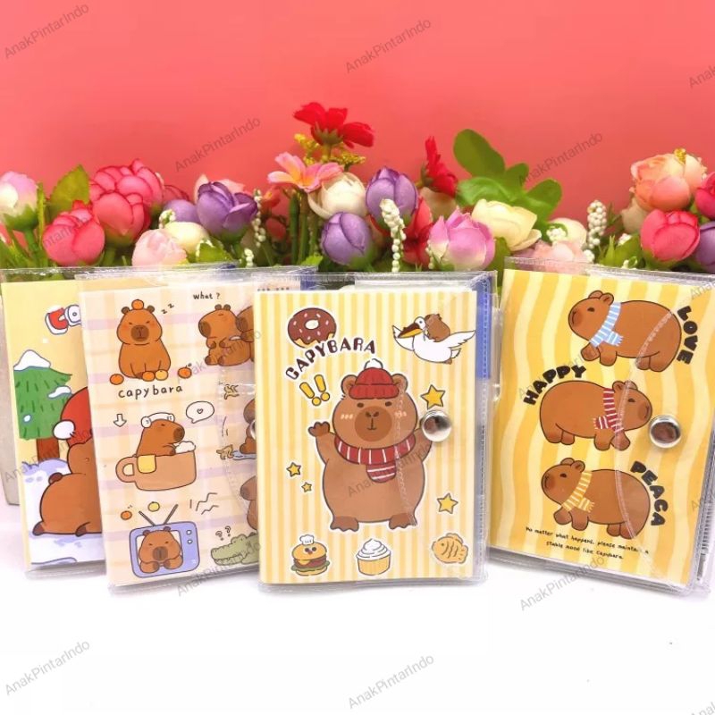 Jual CAPYBARA MINI NOTEBOOK WITH PEN [ BK100-2390A ] | Shopee Indonesia
