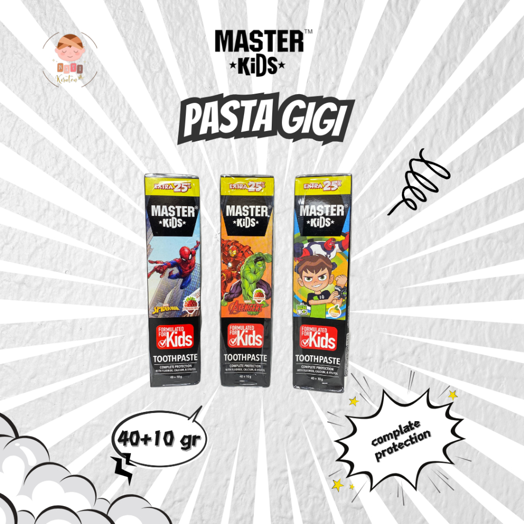 Jual Master Kids Toothpaste 50 gr- Pasta Gigi Anak | Shopee Indonesia
