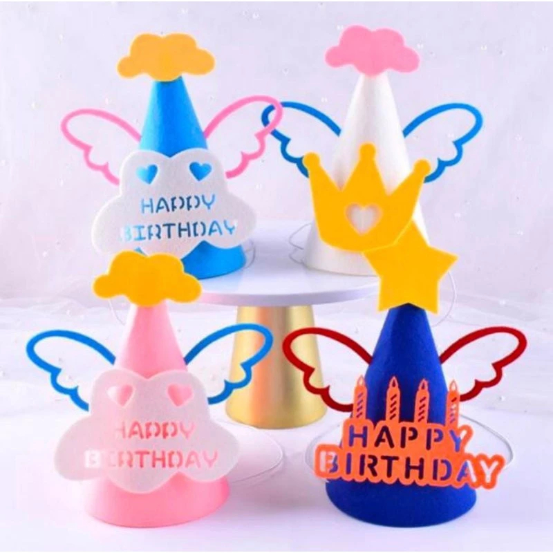 Jual Topi Bunga Berwarna Warni/ Topi Daisy Dekorasi Pesta Ulang Tahun ...