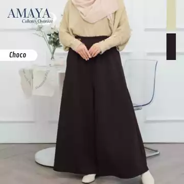 SYALNA Celana Kulot Jumbo Oversize Wanita Muslimah Cullotes