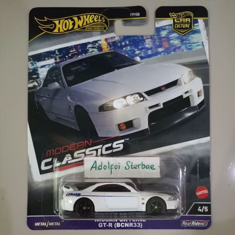Jual hotwheels hot wheels nissan skyline gtr GT-R R33 R 33 (BCNR33 ...