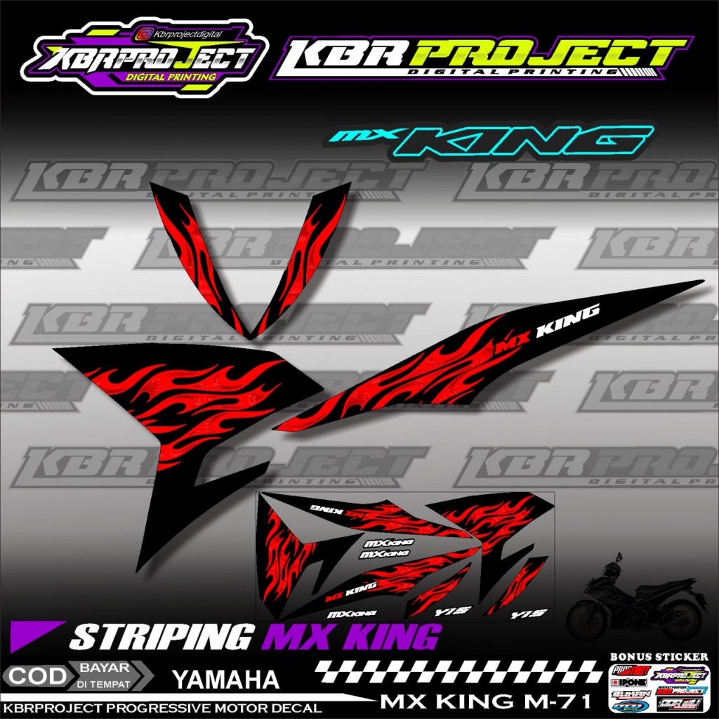 Jual MX KING STIKER STRIPING PREMIUM MOTOR KEREN LIS VARIASI MX KING ...