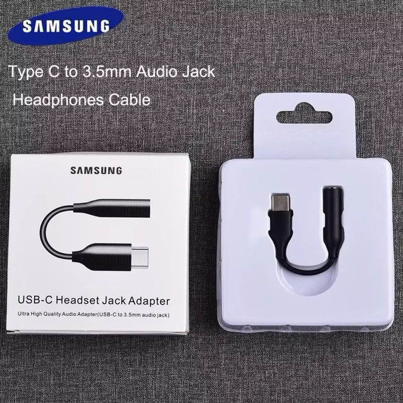 Adaptor Konverter Sambungan Samsung Headset type-c TO Jack Audio