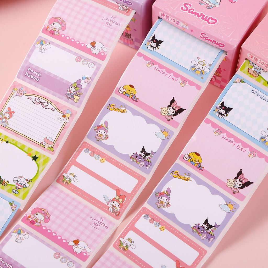 Jual Label nama roll Sanrio Sz-336 MN-1721 Label nama buku anak sekolah ...