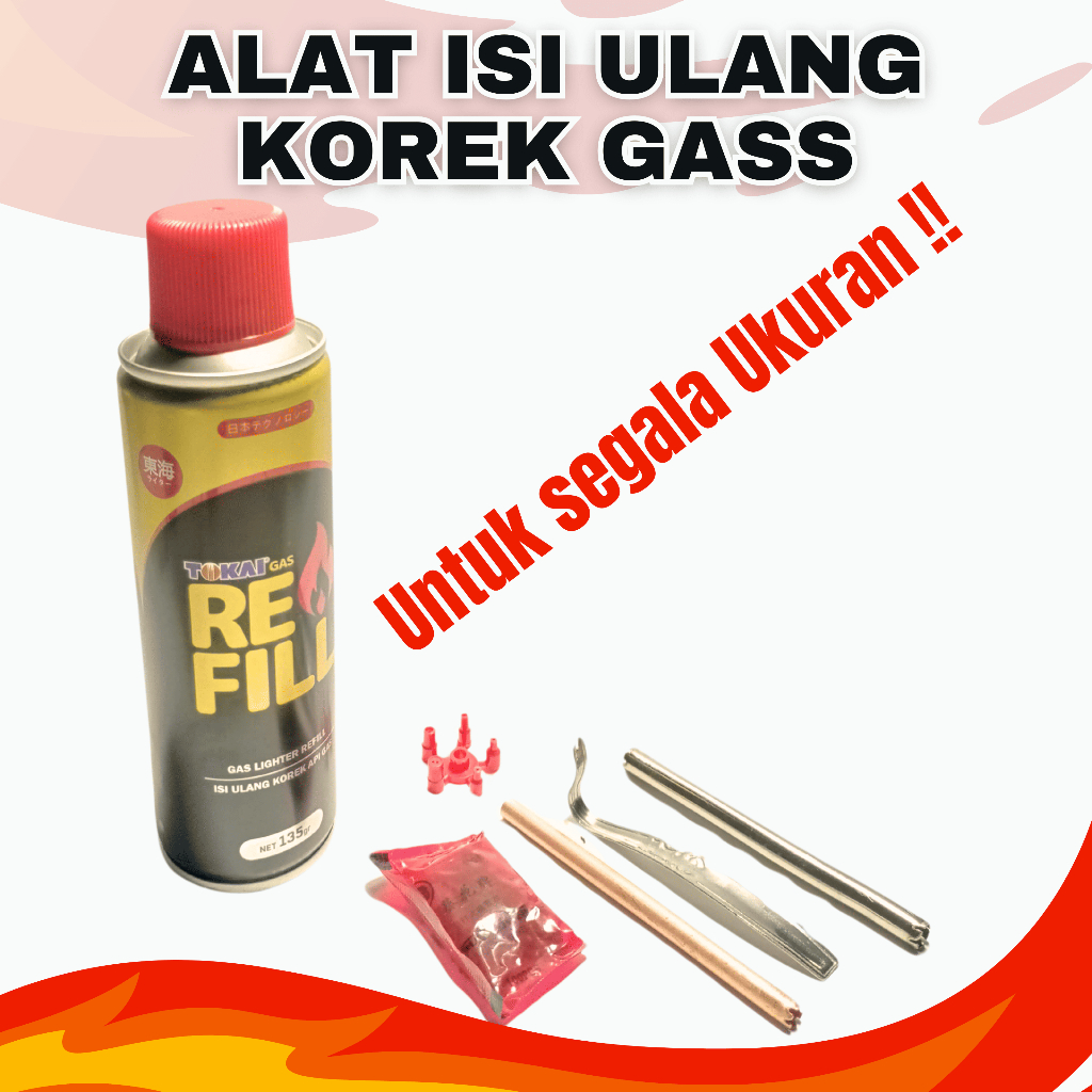 Jual ALAT ISI ULANG KOREK GAS (SATU SET FREE BATU) | Shopee Indonesia