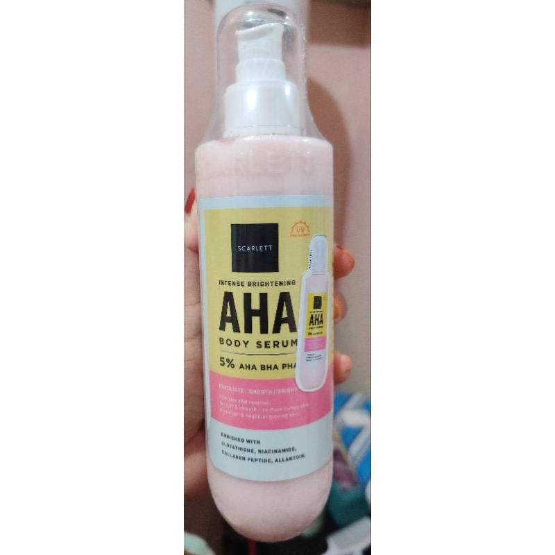 Jual Scarlett Whitening Intense Brightening AHA Body Serum 5% AHA BHA ...