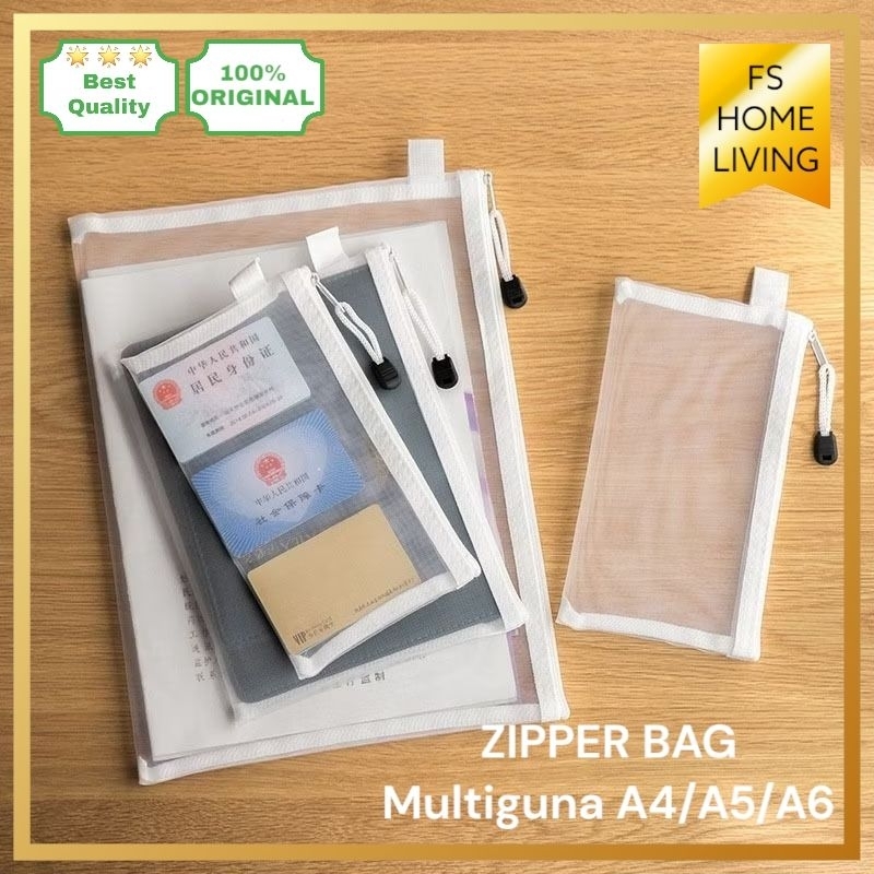 Jual Tas File Zipper Bag Kantong Penyimpanan File Mainan Puzzle anak ...