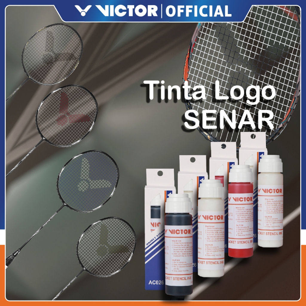 Jual Tinta Logo Senar Raket Stencil Ink VICTOR Ac 026 / Marker Pen Logo ...