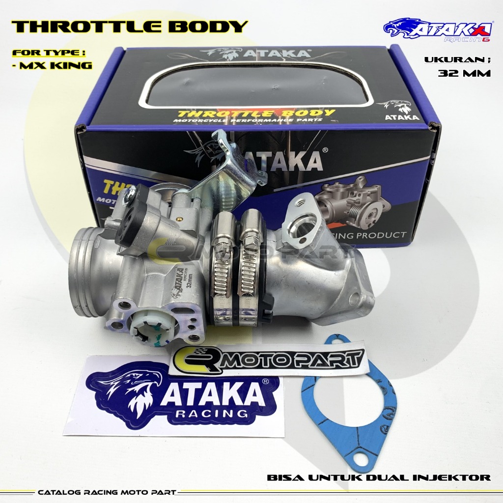 Jual ATAKA RACING Tb Throttle Body Dual Injecktor 32 34 36 38 40 42 45 ...