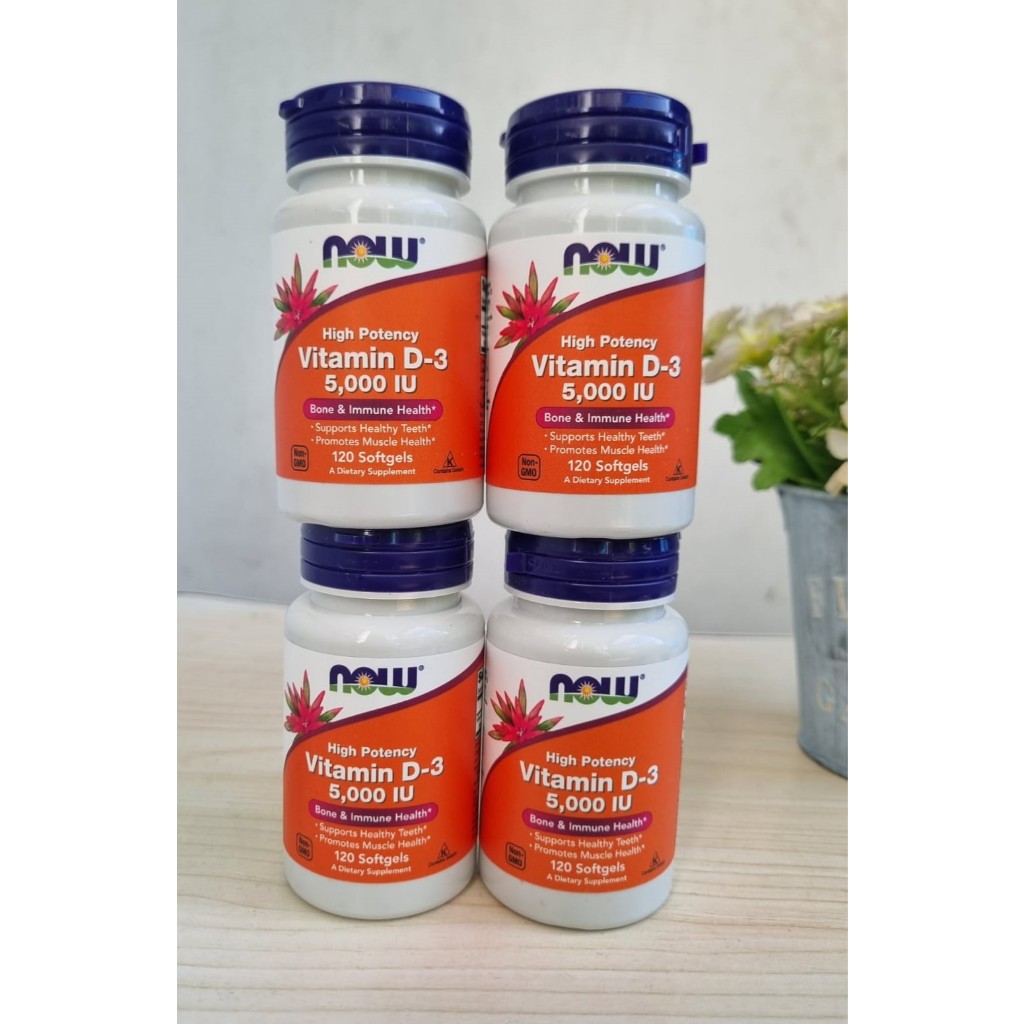 Now Foods, Vitamina D3, Alta Potencia, 5000 Ui, 120 Cápsulas Blandas | Cuotas Sin Interés - Foto 5