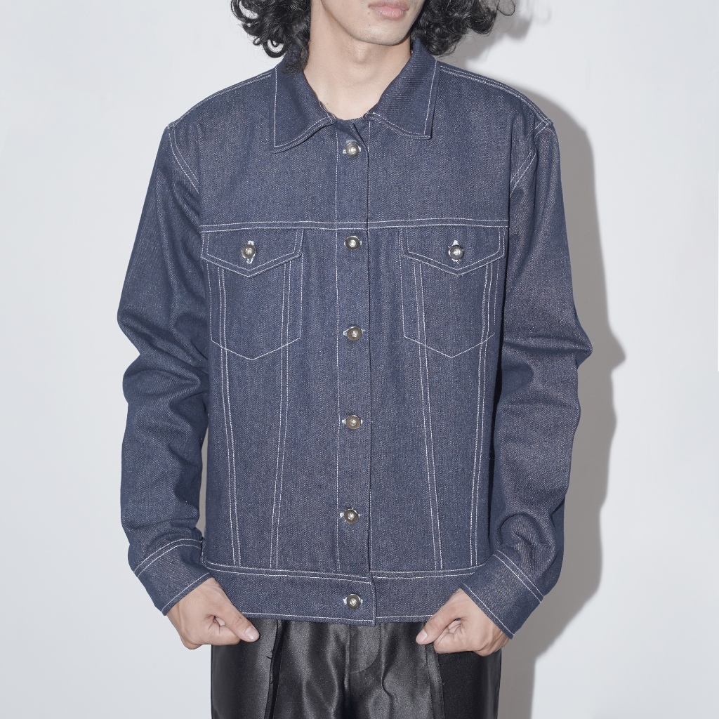 Jual Blu Denim Jacket - Ode to Memories Petals | NYLONY | Shopee Indonesia