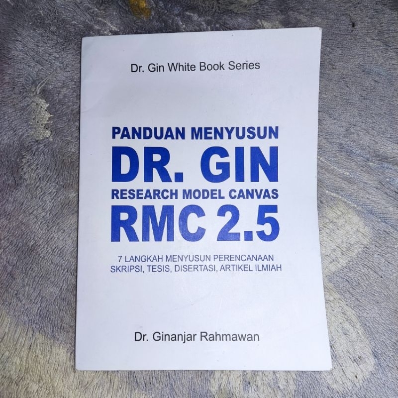 Jual Buku Panduan Menyusun Dr. Gin Research Model Canvas RMC 2.5 ...