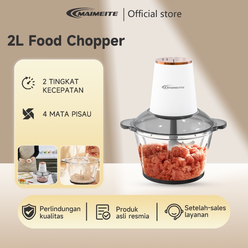 Jual MAIMEITE Food Chopper 2L Blender Multifungsi Food Processor Daya ...