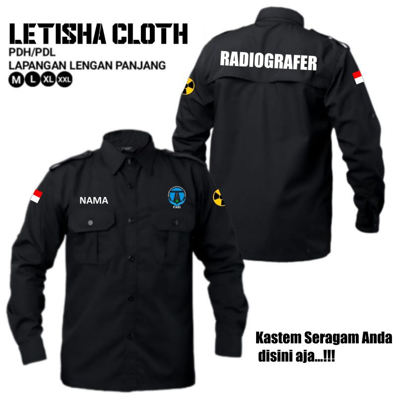 Jual kemeja radiografer Indonesia//kemeja pari//bordir sesuai ...