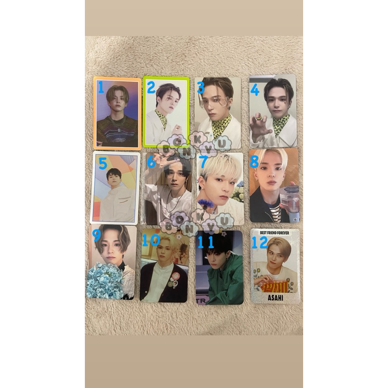 Treasure Asahi Ongredients Photocard TREASURE アサヒ トレカ
