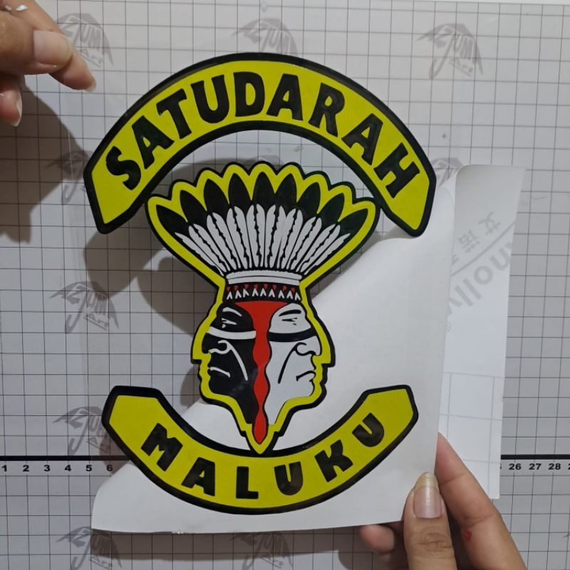 Jual Sticker Cutting SATU DARAH MALUKU macam macam Ukuran | Shopee ...
