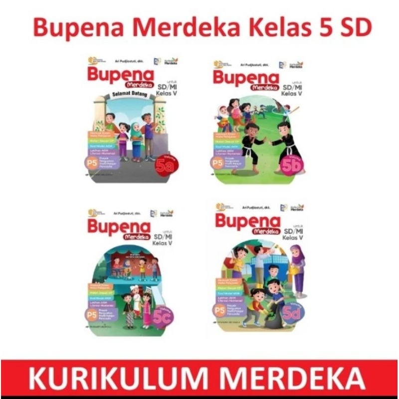 Jual ERLANGGA! BUKU BUPENA UNTUK SD KELAS 5 A, B, C, D KURIKULUM ...